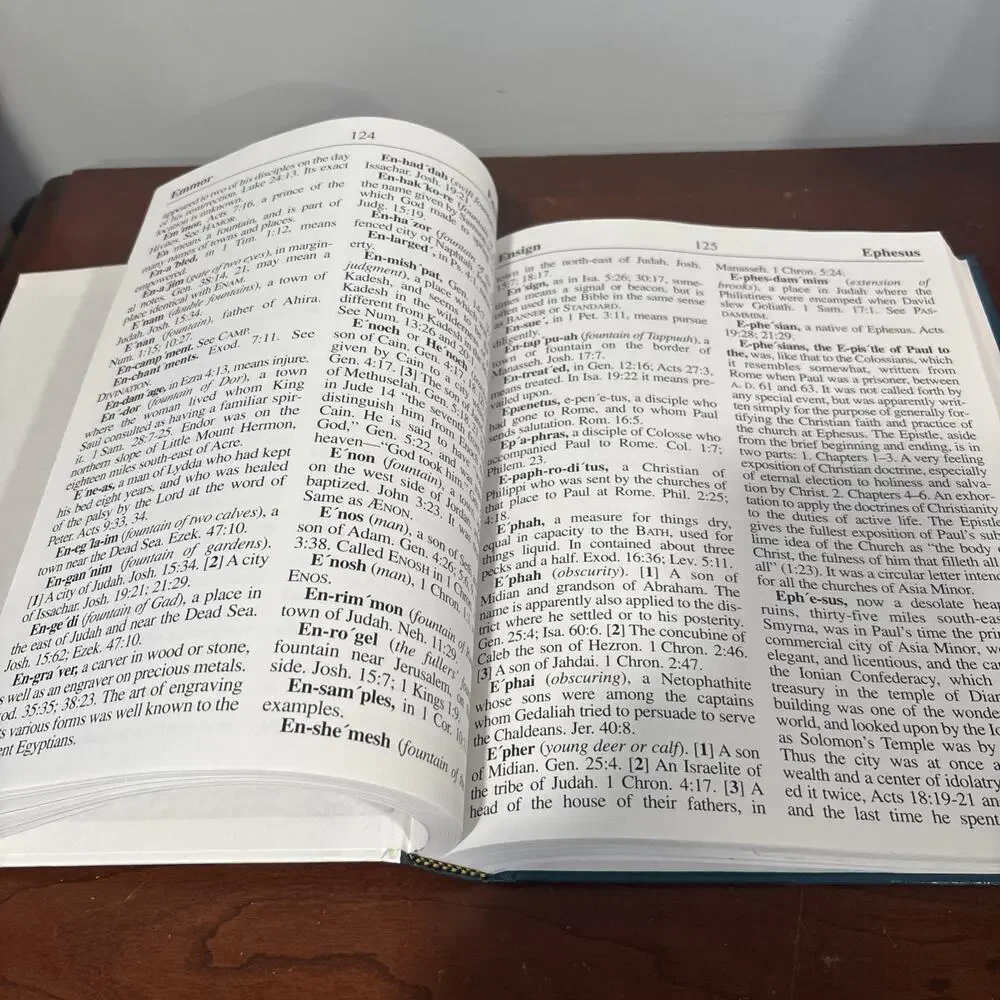 Large Print Bible Dictionary & Concordance (Over 6,000 Biblical Names And Terms)